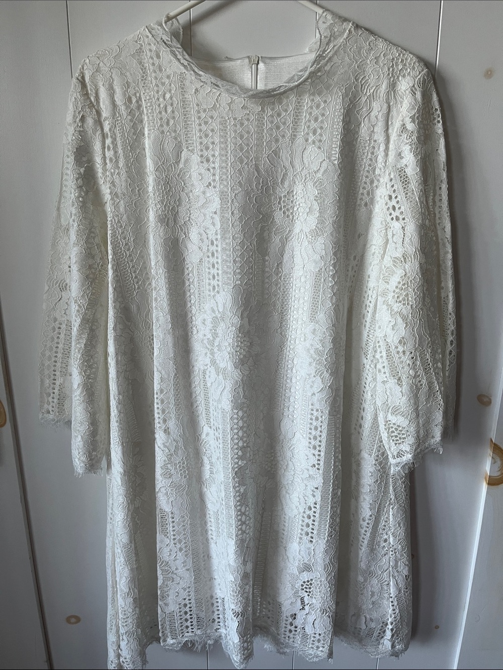 White Lace Midi Dress - Elegant Women's Midi Dress